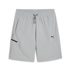 Szorty Puma Pumatech Woven. Szare krótkie spodenki sportowe męskie Puma, bez wzorów. Za 182.90 zł.