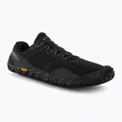 Buty do biegania męskie Merrell Vapor Glove 6. Czarne buty sportowe męskie Merrell, bez zapięcia, do biegania. Za 489.35 zł.