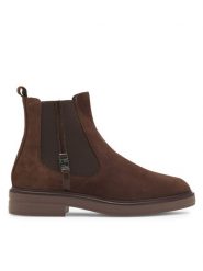 Lasocki Sztyblety ARC-A477-05 Brązowy. Brązowe botki damskie Lasocki, z materiału, bez obcasa, na płaskiej podeszwie, bez zapięcia. Za 199.99 zł.