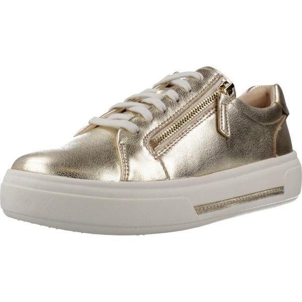 Buty CLARKS 26185916C Złoty. Żółte obuwie sportowe damskie Clarks, trekkingowe. Za 459.99 zł.