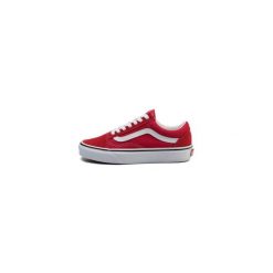 Buty sportowe Casual Męskie Vans VN0A4BV5JV61. Czerwone trampki męskie Vans, bez wzorów, casualowe, bez zapięcia. Za 383.30 zł.