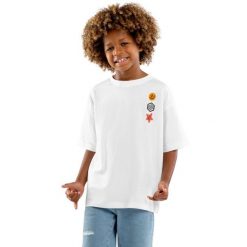 Koszulka sportowa lifestyle chłopięca Joy krótki rękaw bawełna. Białe t-shirty dla chłopców SIROKO, bez wzorów, z bawełny, bez ramiączek. Za 42.00 zł.