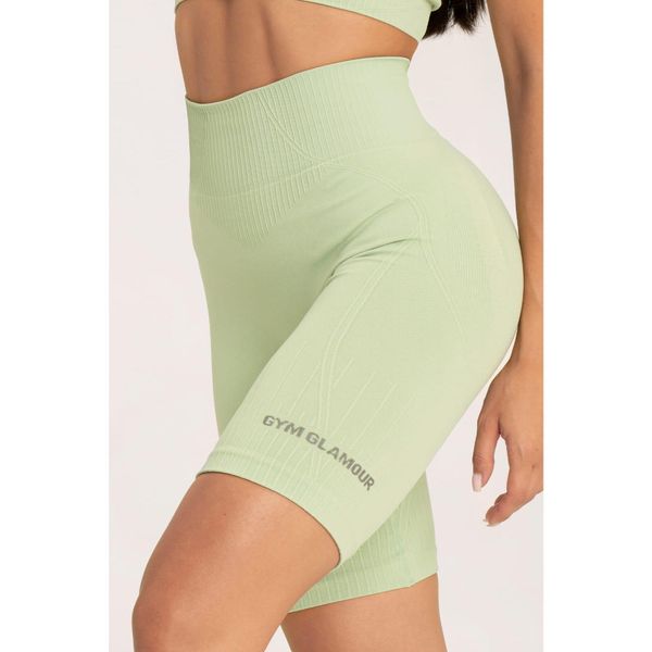 Bikery fitness damskie Gym Glamour push up 2.0. Zielone obuwie sportowe damskie GYM GLAMOUR, bez wzorów, na fitness i siłownię. Za 129.99 zł.