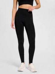 Damskie legginsy Hummel. Czarne legginsy damskie Hummel, m, bez wzorów, z materiału, do biegania. Za 142.30 zł.