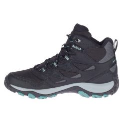 Buty trekkingowe damskie Merrell West Rim Sport Gtx. Czarne obuwie sportowe damskie Merrell, bez wzorów, z materiału, trekkingowe. Za 448.00 zł.