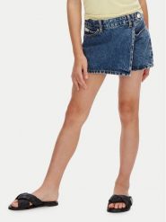 Calvin Klein Jeans Spódnica jeansowa LVCKSJC17G Granatowy Regular Fit. Niebieskie spódniczki dla dziewczynek Calvin Klein Jeans, bez wzorów, z bawełny. Za 229.99 zł.