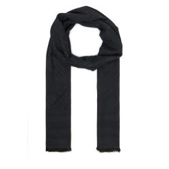 Szal BOSS. Czarne szaliki i chusty damskie Boss, bez wzorów. Za 489.99 zł.