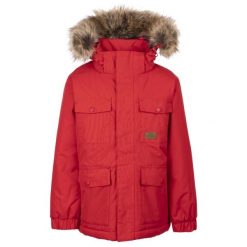 Trespass Upsider- Męska kurtka przeciwdeszczowa Tp50 czerwona. Czerwone kurtki męskie Trespass, m, bez wzorów, z puchu, bez kaptura. Za 368.99 zł.