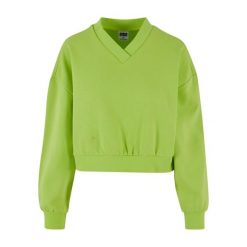 Bluza damska v-neck Urban Classics. Żółte bluzy damskie Urban Classics, bez wzorów, bez kaptura. Za 175.50 zł.