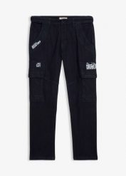 Dżinsy ze stretchem, relaxed fit, z wygodnym pasem, straight. Niebieskie jeansy męskie bonprix. Za 69.99 zł.