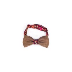 MUCHA LNIANA GOTOWA OLIVE FLOWERS. Zielone krawaty i muchy R3s men's accessories, ze lnu. Za 69.00 zł.