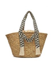 DeeZee Torebka BLSGBAG02 Beżowy. Brązowe torebki do ręki damskie DeeZee, bez wzorów, z syntetyku, bez dodatków. Za 149.99 zł.