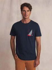 Koszulka z siateczki TBS Danis. Białe t-shirty damskie TBS, l, bez wzorów, z bawełny, klasyczne, bez kołnierzyka. Za 165.00 zł.