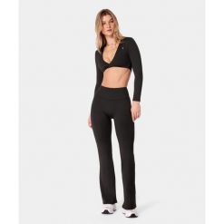 Legginsy Carpatree Flare czarne. Czarne legginsy sportowe męskie Carpatree, s, bez wzorów, z dzianiny, długie, na fitness i siłownię. Za 219.99 zł.