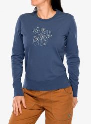 Bluza wspinaczkowa damska E9 Micol. Niebieskie bluzy damskie E9, l, bez wzorów, z bawełny, bez kaptura. Za 219.99 zł.
