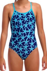 Strój kąpielowy jednoczęściowy FUNKITA See Stars - dziewczęcy. Niebieskie stroje kąpielowe dla dziewczynek FUNKITA, bez wzorów, z elastanu. Za 169.99 zł.