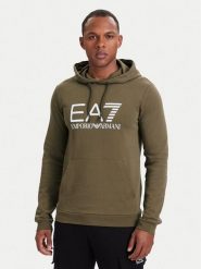 EA7 Emporio Armani Bluza 7M001413 AF22266 U6198 Brązowy jasny Regular Fit. Brązowe bluzy męskie EA7 Emporio Armani, m, bez wzorów, z bawełny, bez kaptura. Za 514.99 zł.