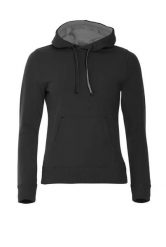 Clique Classic Hoody Women - damska bluza z kapturem czarna z kieszenią kangurka. Czarne bluzy damskie CLIQUE, s, bez wzorów, z bawełny, z kapturem. Za 307.05 zł.