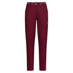 Spodnie wspinaczkowe damskie La Sportiva Mantra Pant. Czerwone spodnie sportowe damskie La Sportiva, m, bez wzorów, z bawełny, trekkingowe. Za 482.89 zł.