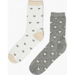 2 pack skarpet w serca. Brązowe skarpety damskie MOODO, bez wzorów, z bawełny. W wyprzedaży za 14.99 zł.