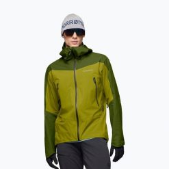 Kurtka przeciwdeszczowa męska NORRONA Falketind Gore-Tex. Zielone kurtki męskie NORRONA, m, bez wzorów, z gore-texu, bez kaptura. Za 2,479.00 zł.