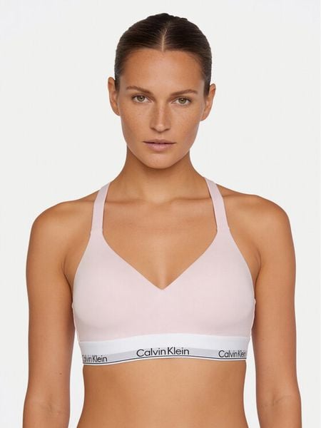 Calvin Klein Underwear Biustonosz braletka LV00QF8500 Różowy. Czerwone biustonosze Calvin Klein Underwear, bez wzorów, z bawełny. Za 159.99 zł.