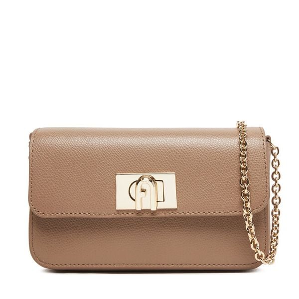 Torebka Furla. Brązowe torebki do ręki damskie Furla, bez wzorów, wizytowe, bez dodatków. Za 1,109.00 zł.