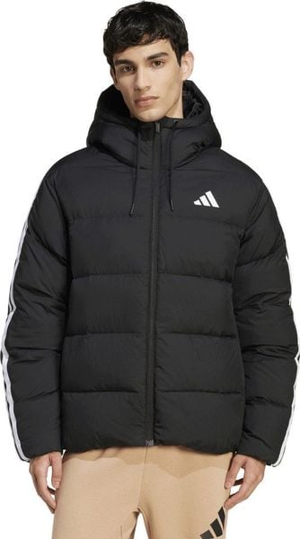 Kurtka męska adidas Essentials Climawarm 3 Stripes Puffer Down Hooded czarna JM4165 L. Czarne kurtki męskie Adidas, l, bez wzorów, bez kaptura. Za 981.86 zł.