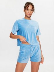 Hunkemöller Koszulka piżamowa 203212 Niebieski Comfortable Fit. Niebieskie piżamy damskie Hunkemöller, xl, bez wzorów, z syntetyku, bez ramiączek. Za 69.99 zł.