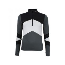 Damska koszulka 1st Skin z zamkiem błyskawicznym Peak Mountain. Czarne t-shirty damskie Peak Mountain, bez wzorów, eleganckie, bez kołnierzyka. W wyprzedaży za 170.00 zł.