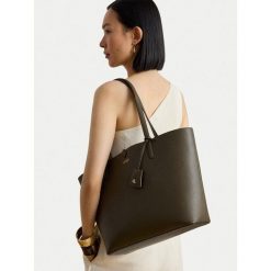 Torebka LAUREN RALPH LAUREN. Zielone torebki do ręki damskie Lauren Ralph Lauren, bez wzorów, bez dodatków. Za 989.99 zł.