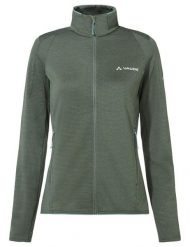 Kurtki damskie Scopi Fleece Jacket II. Zielone kurtki damskie Vaude, na zimę, s, bez wzorów, z hardshellu, bez kaptura. Za 458.40 zł.
