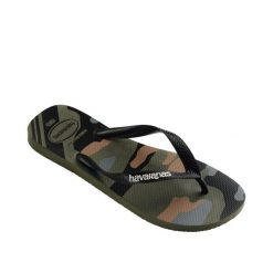 Japonki basenowe męskie Havaianas Flip flop Top Camu. Zielone buty sportowe męskie Havaianas, z materiału. Za 119.00 zł.