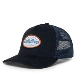 Czapka z daszkiem Quiksilver. Niebieskie czapki i kapelusze męskie Quiksilver, bez wzorów. Za 129.99 zł.