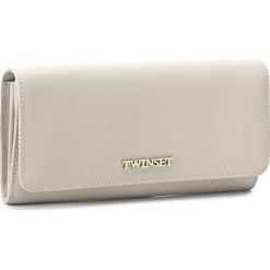 Duży Portfel Damski TWINSET - Portafoglio AA7PD3 White Ca 00889. Brązowe portfele damskie Twinset, ze skóry. W wyprzedaży za 349.00 zł.
