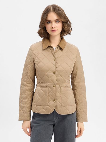 Barbour kurtka pikowana - Deveron Kobiety beżowy, 36. Brązowe kurtki damskie Barbour, bez wzorów, ze sztruksu, bez kaptura. Za 699.95 zł.
