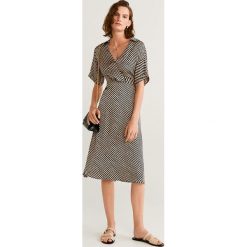 Mango - Sukienka Mondrian. Czarne sukienki damskie Mango, na co dzień, m, bez wzorów, z materiału, casualowe, bez kołnierzyka, bez ramiączek, mini, proste. Za 159.90 zł.