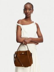 Tory Burch Torebka Romy 174221 Brązowy. Brązowe torebki do ręki damskie Tory Burch, bez wzorów, ze skóry, bez dodatków. Za 2,164.00 zł.
