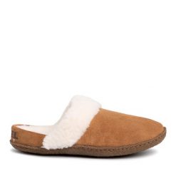 Kapcie Sorel. Brązowe kapcie damskie Sorel, bez wzorów. Za 219.99 zł.