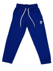 Bluza z bawełna z kieszeń na czas wolny na co dzień. Niebieskie bluzy męskie LEONE 1947 APPAREL, bez wzorów, z bawełny, bez kaptura, na fitness i siłownię. Za 42.06 zł.