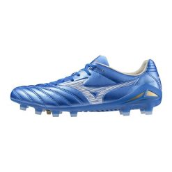 Buty piłkarskie męskie Mizuno Monarcida Neo Iii Pro. Niebieskie buty sportowe męskie Mizuno, bez zapięcia, do piłki nożnej. Za 359.99 zł.