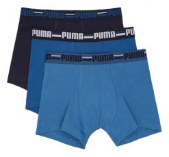 Bokserki męskie Puma BASIC BRAND ELASTIC 3-PACK 93545702 r S. Bokserki męskie Puma, m, bez wzorów, z elastanu. Za 133.53 zł.