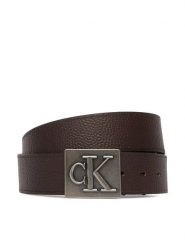 Calvin Klein Pasek Męski LV04D7111G Brązowy ciemny. Brązowe paski damskie Calvin Klein, bez wzorów, ze skóry. Za 289.99 zł.
