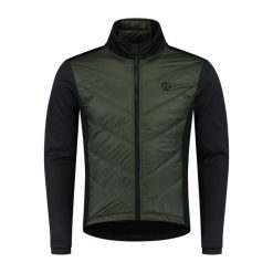 Bluza Rogelli Wadded II. Czarne bluzy sportowe męskie Rogelli, l, bez wzorów, z gumy, bez kaptura, rowerowe. Za 410.00 zł.