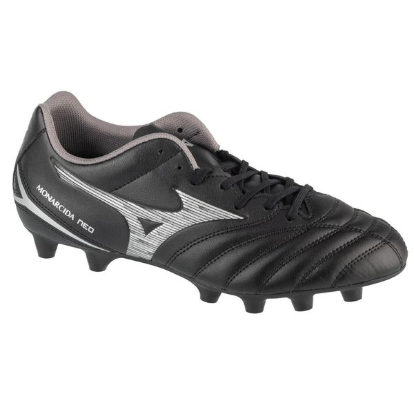 Buty piłkarskie męskie Mizuno Monarcida Neo Iii Fg. Czarne buty sportowe męskie Mizuno, z materiału, bez zapięcia, do piłki nożnej. Za 249.99 zł.