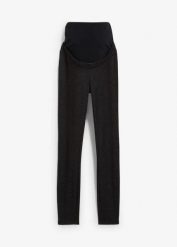 Legginsy ciążowe z ociepleniem. Czarne legginsy damskie bonprix, bez wzorów. Za 129.99 zł.