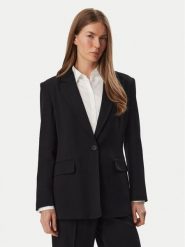 KARL LAGERFELD Marynarka B4W14019 Czarny Regular Fit. Czarne żakiety damskie KARL LAGERFELD, bez wzorów, z wiskozy. Za 1,299.00 zł.