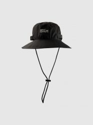 4F Kapelusz trekkingowy bucket hat uniseks - czarny XS/S (56cm). Czarne czapki i kapelusze damskie 4f, na lato, bez wzorów. Za 89.99 zł.