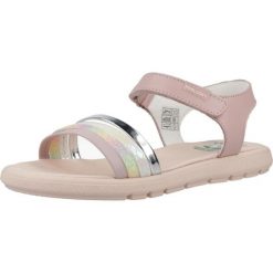 Sandały PABLOSKY 448670P Rose. Czerwone sandały damskie Pablosky, bez wzorów, ze skóry, bez obcasa, bez zapięcia. Za 202.99 zł.