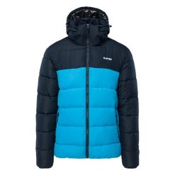 Kurtka puchowa Hi-Tec Varmi II. Niebieskie kurtki męskie Hi-tec, na zimę, m, bez wzorów, z materiału, do biegania. Za 434.67 zł.